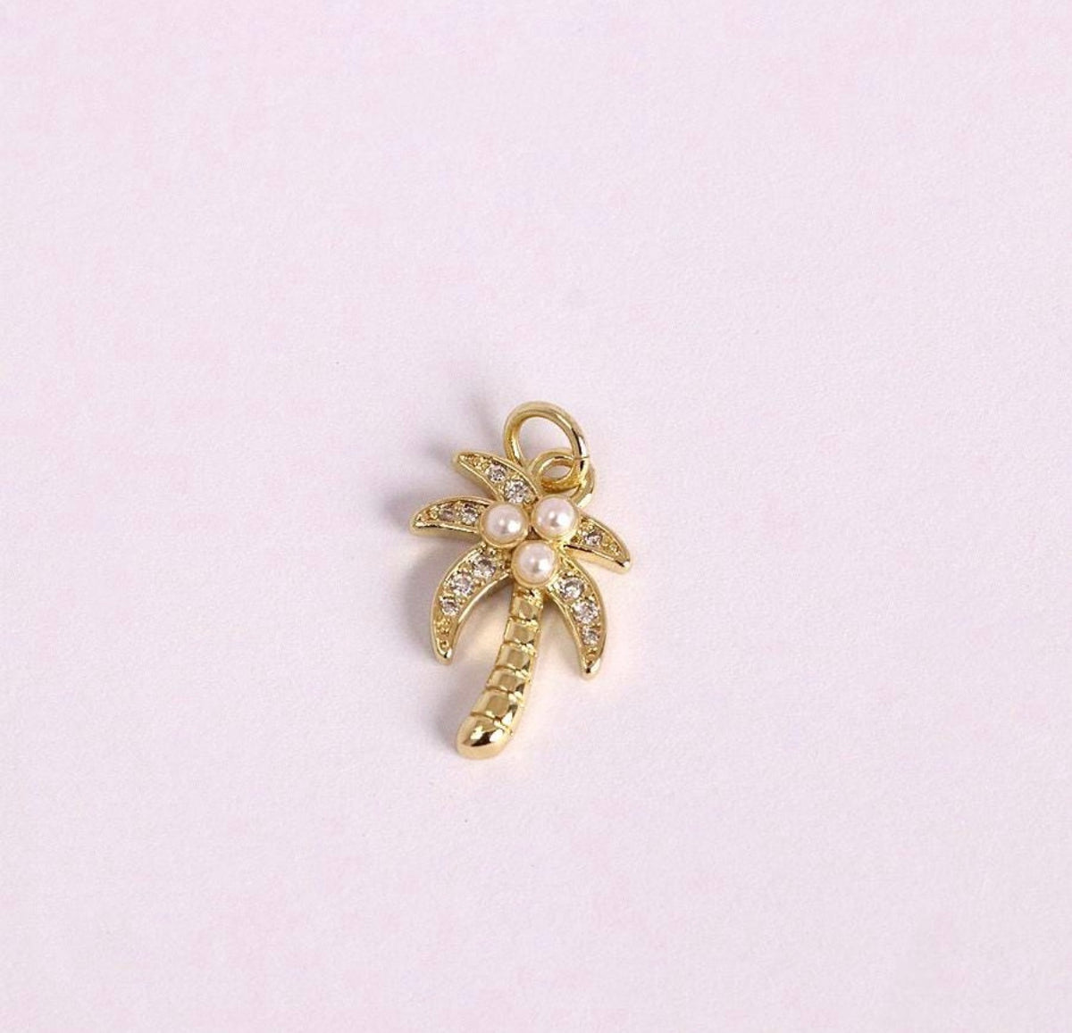 Pearl Palm Tree Charm