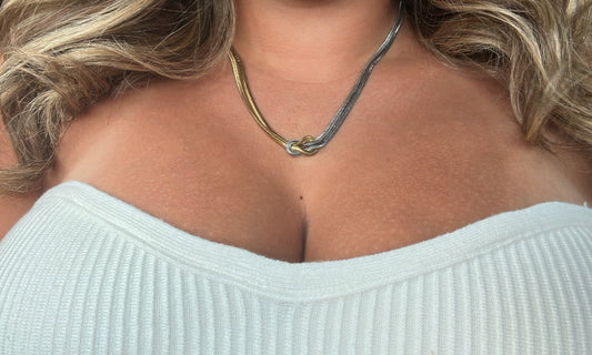 Two-Tone Twist Necklace
