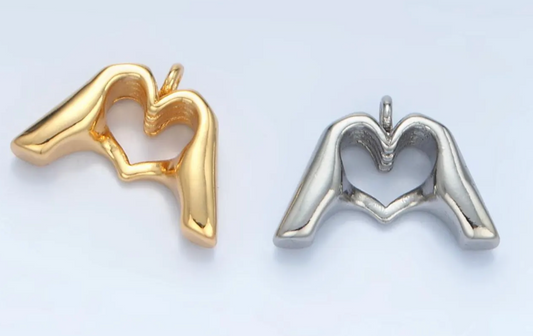 Hand Heart Charm